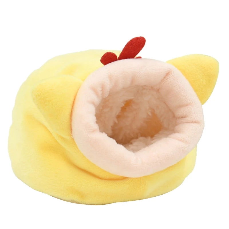 Hamster Hammock Winter Warm Velvet Small Pet Cage Sleep Nest Bed for Guinea Pigs Hedgehog Squirrel Cage Accessories - Slobuy