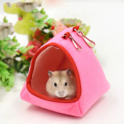 Hamster Hanging House Hammock Cotton Cage Sleeping Nest Pet Bed Rat Hamster Toys Cage Swing Small Pet Hamster Accessories - Slobuy