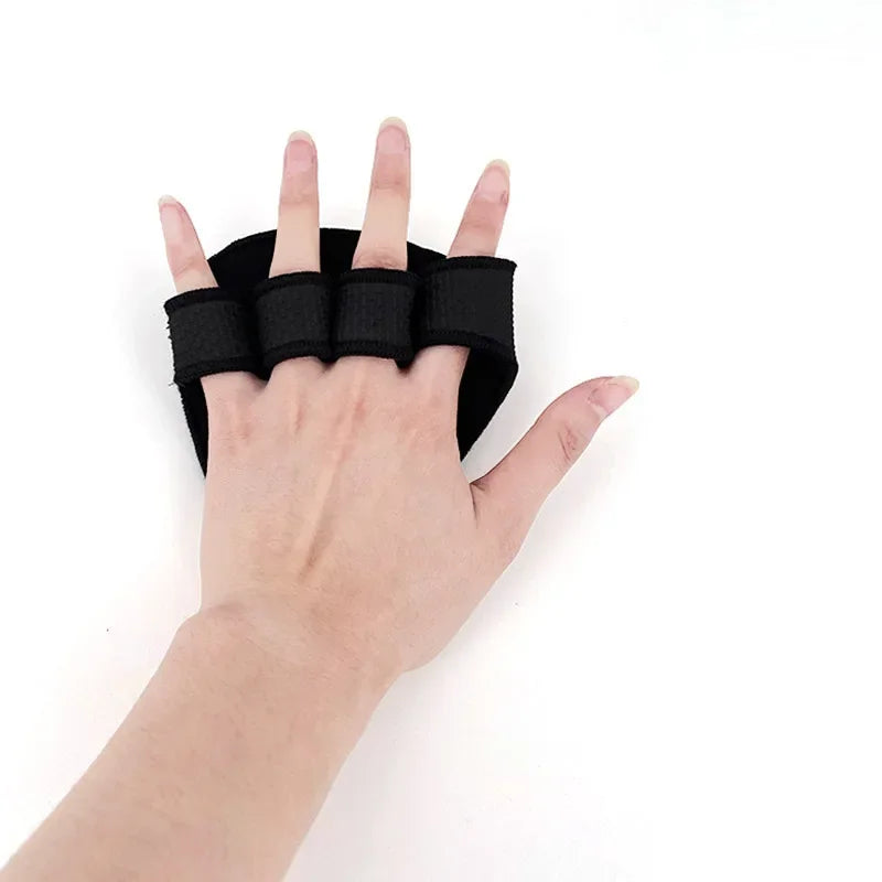 Hand Palm Protector Gym Fitness Gloves Half Finger Lifting Palm Dumbbell Grips Pads Weightlifting Training Glove Gym Workout - Slobuy
