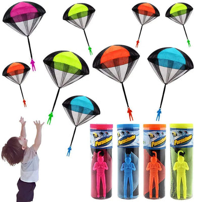 Hand Throwing Mini Soldier Camouflag Parachute for Kids Outdoor Toys Game Educational Flying Sport for Children - Slobuy