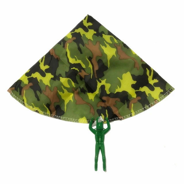 Hand Throwing Mini Soldier Camouflag Parachute for Kids Outdoor Toys Game Educational Flying Sport for Children - Slobuy