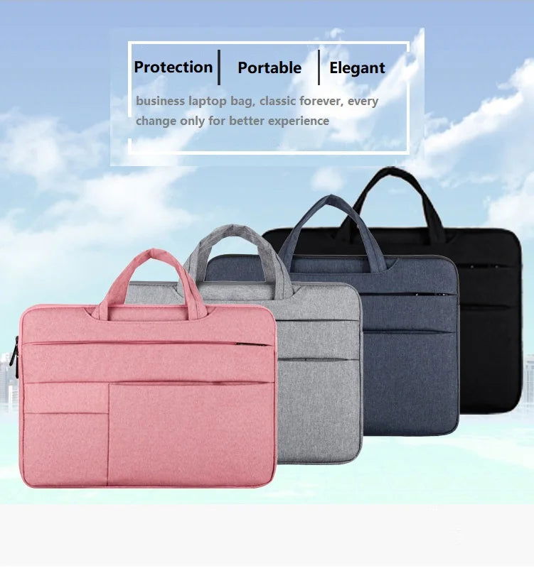 Handbag Laptop Bag 13 14 15 15.6 Inch For Xiaomi MacBook Air ASUS laptop bag Case Cover Notebook Accessory Women Men Briefcase - Slobuy