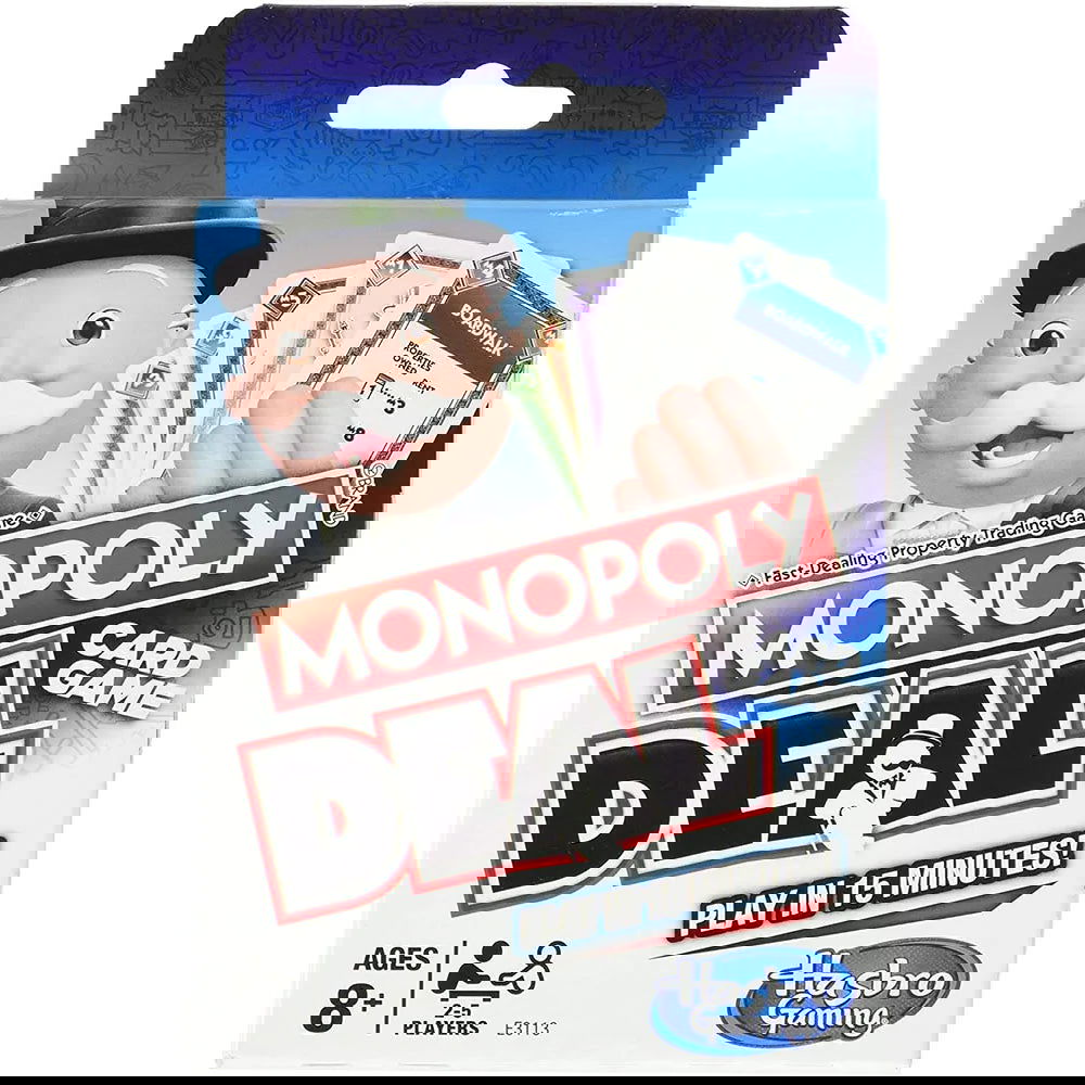 Hasbro Monopoly Deal Blue Box English Version Card Game Family Funny Entertainment Board Games Fun Poker Playing Cards Kids Toys - c1c3f9-f2.myshopify.com