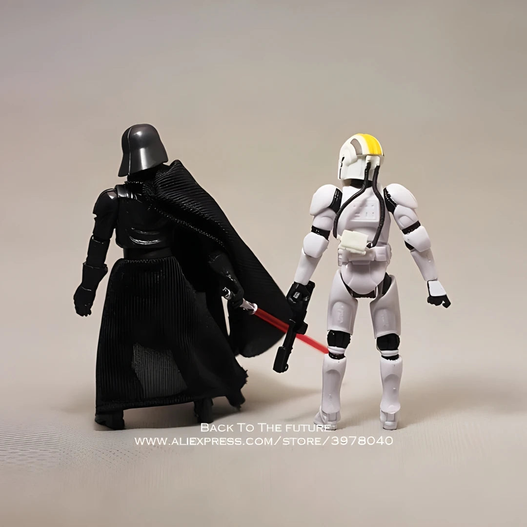 Hasbro Star Wars Movie Darth Vader Dark Trooper 10cm Anime Action Figure Collection Mini Doll Toys Model For Children Gift - Slobuy
