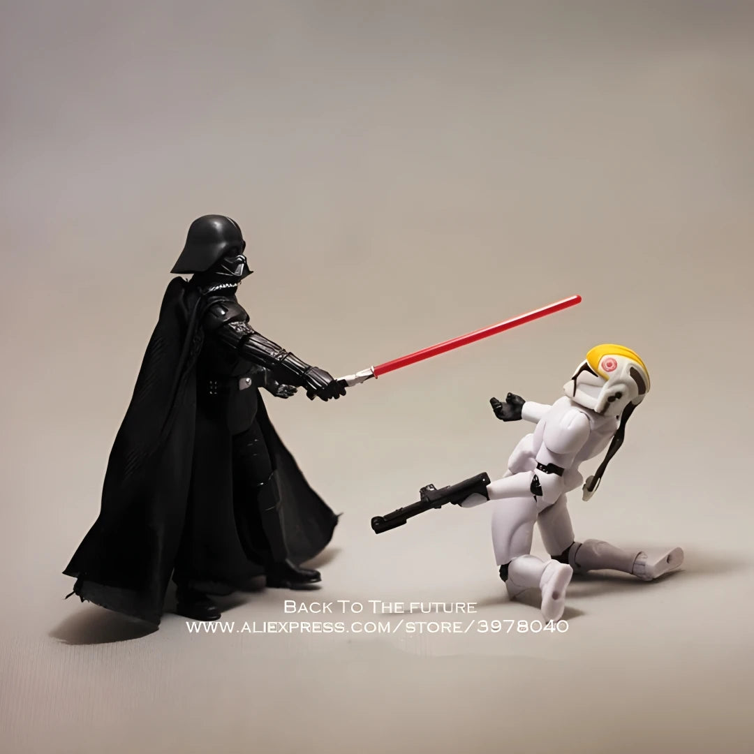 Hasbro Star Wars Movie Darth Vader Dark Trooper 10cm Anime Action Figure Collection Mini Doll Toys Model For Children Gift - Slobuy