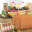 Hawaiian Party Decorations Tropical Luau Grass Table Skirt Luau Party Hula Skirt Tiki Hawaii Themed Summer Beach Birthday Party - Slobuy