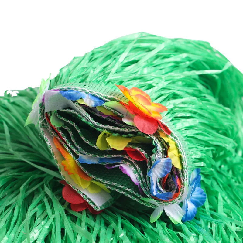 Hawaiian Party Decorations Tropical Luau Grass Table Skirt Luau Party Hula Skirt Tiki Hawaii Themed Summer Beach Birthday Party - Slobuy