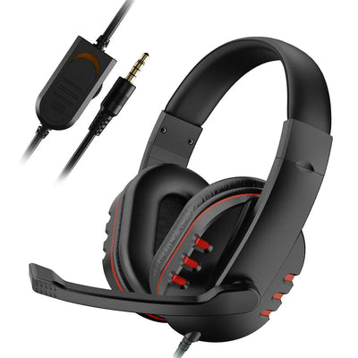Headphones 3.5mm Wired Gaming Headset Earphones Music For PS4 Play Station 4 Game PC Chat computer With Microphone - Slobuy