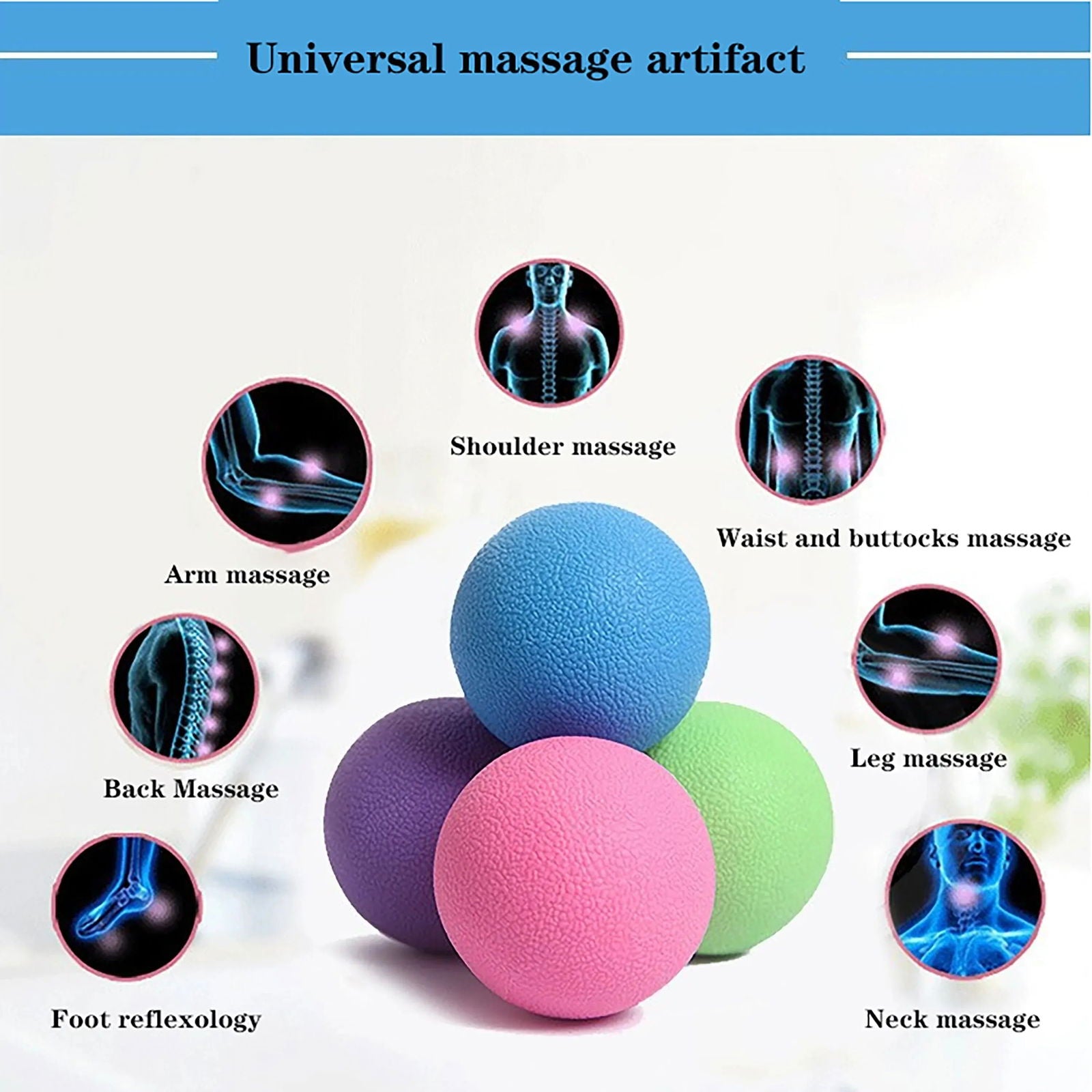 Healing Fascial Massage Peanut Yoga Balls Are Easy To Carry - Slobuy