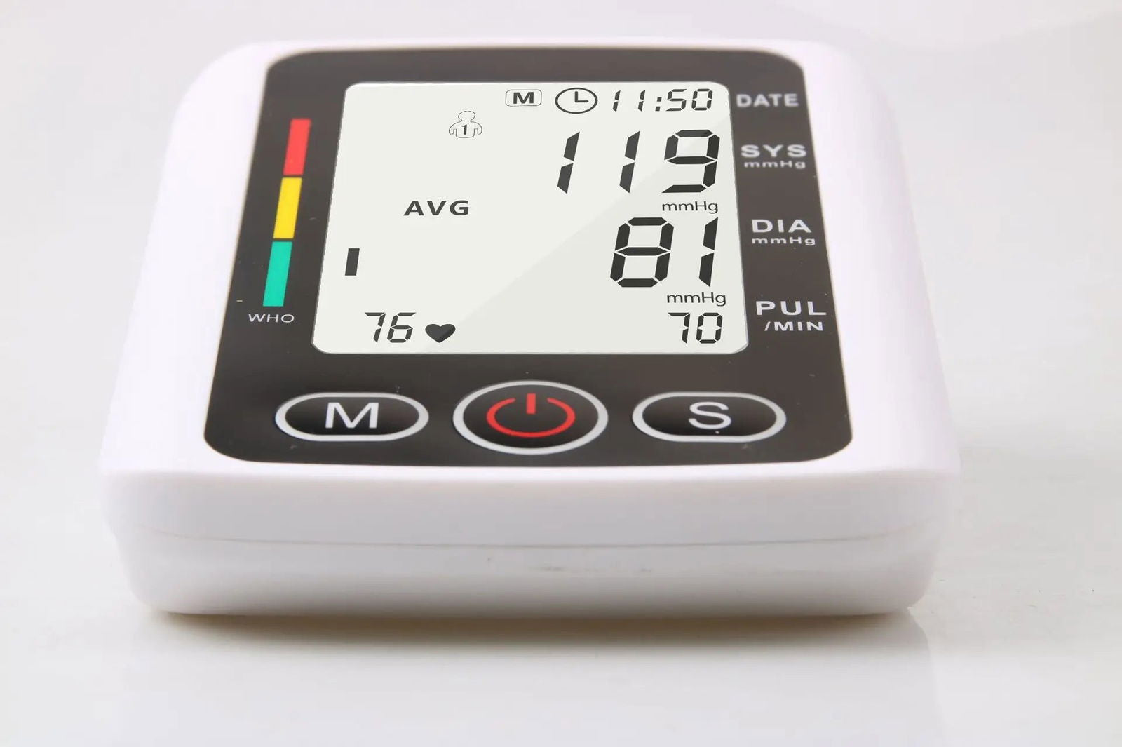 Health Care Digital LCD arm tensiometers Blood Pressure Monitor Heart rate Meter Large Cuff Sphygmomanometer Portable Tonometer - Slobuy