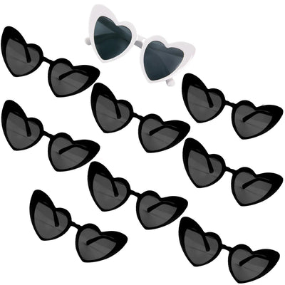 Heart Shaped Sunglasses for Women Retro Cat Eye Sunglasses Wedding Engagement Decoration Shopping Traveling Party Accessories - Slobuy