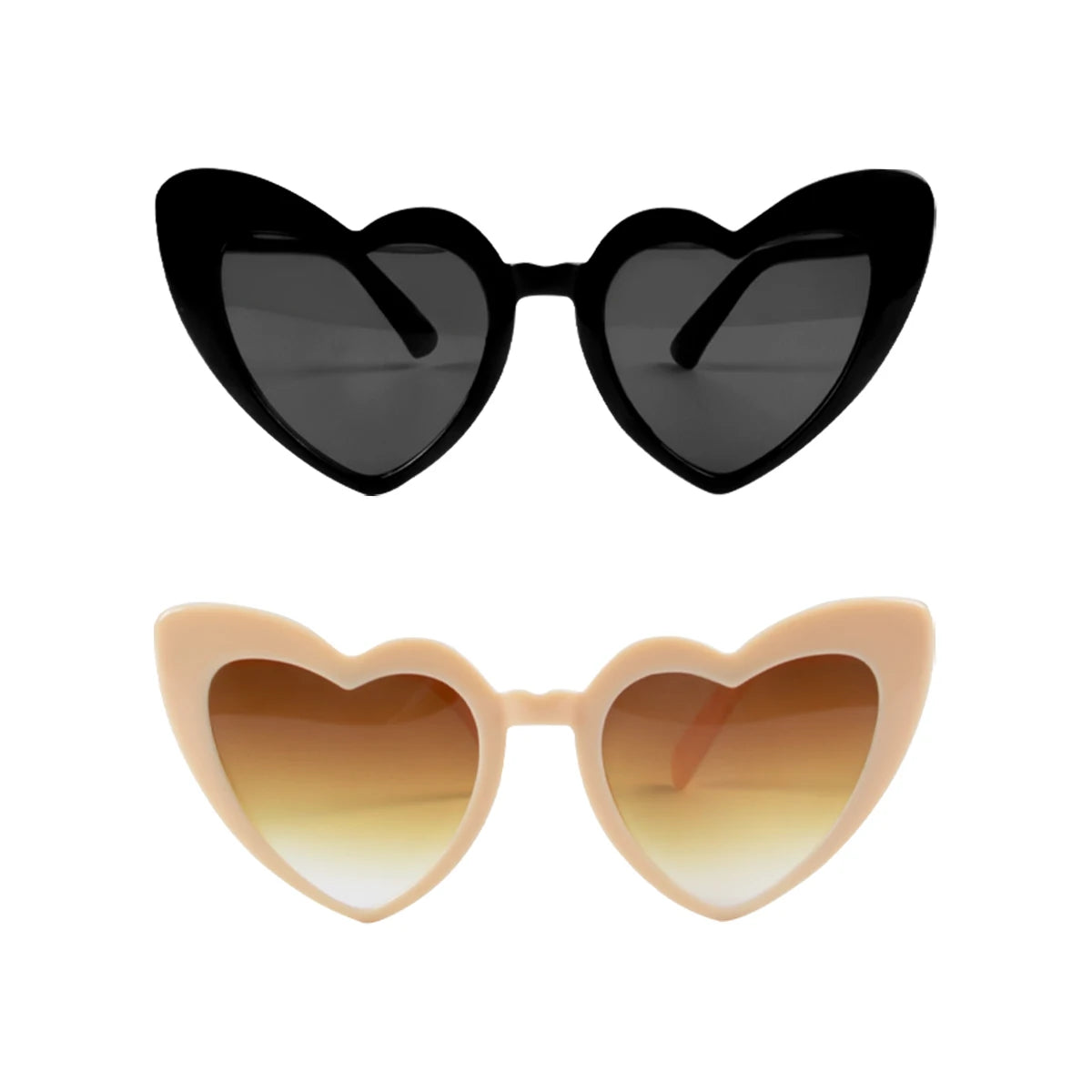 Heart Shaped Sunglasses for Women Retro Cat Eye Sunglasses Wedding Engagement Decoration Shopping Traveling Party Accessories - Slobuy