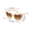 Heart Shaped Sunglasses for Women Retro Cat Eye Sunglasses Wedding Engagement Decoration Shopping Traveling Party Accessories - Slobuy