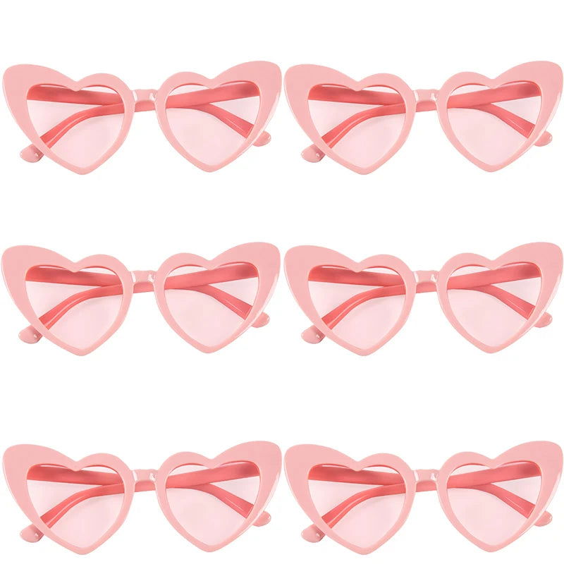 Heart Shaped Sunglasses for Women Retro Cat Eye Sunglasses Wedding Engagement Decoration Shopping Traveling Party Accessories - Slobuy