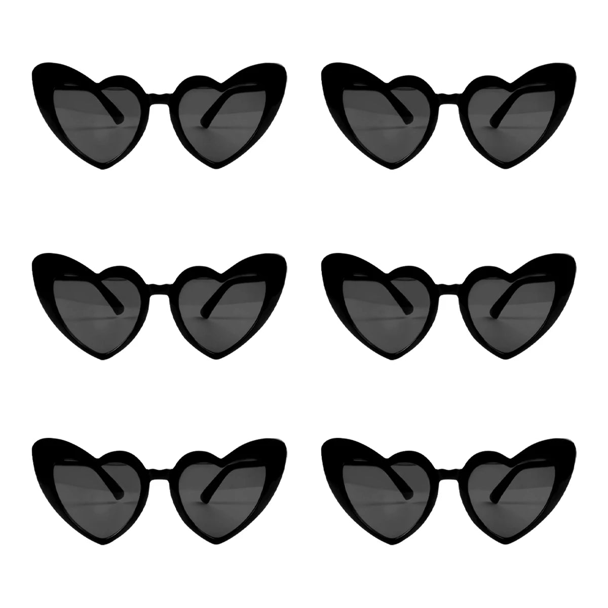 Heart Shaped Sunglasses for Women Retro Cat Eye Sunglasses Wedding Engagement Decoration Shopping Traveling Party Accessories - Slobuy