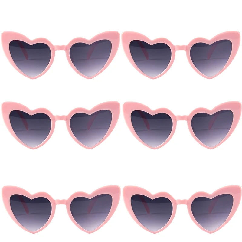 Heart Shaped Sunglasses for Women Retro Cat Eye Sunglasses Wedding Engagement Decoration Shopping Traveling Party Accessories - Slobuy