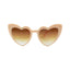 Heart Shaped Sunglasses for Women Retro Cat Eye Sunglasses Wedding Engagement Decoration Shopping Traveling Party Accessories - Slobuy