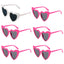 Heart Shaped Sunglasses for Women Retro Cat Eye Sunglasses Wedding Engagement Decoration Shopping Traveling Party Accessories - Slobuy