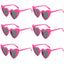 Heart Shaped Sunglasses for Women Retro Cat Eye Sunglasses Wedding Engagement Decoration Shopping Traveling Party Accessories - Slobuy
