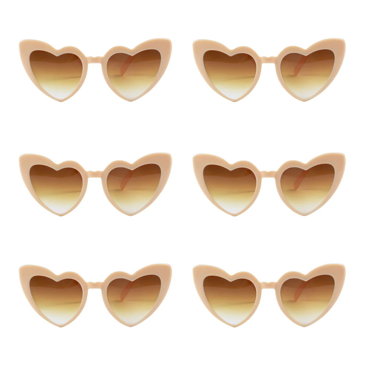 Heart Shaped Sunglasses for Women Retro Cat Eye Sunglasses Wedding Engagement Decoration Shopping Traveling Party Accessories - Slobuy