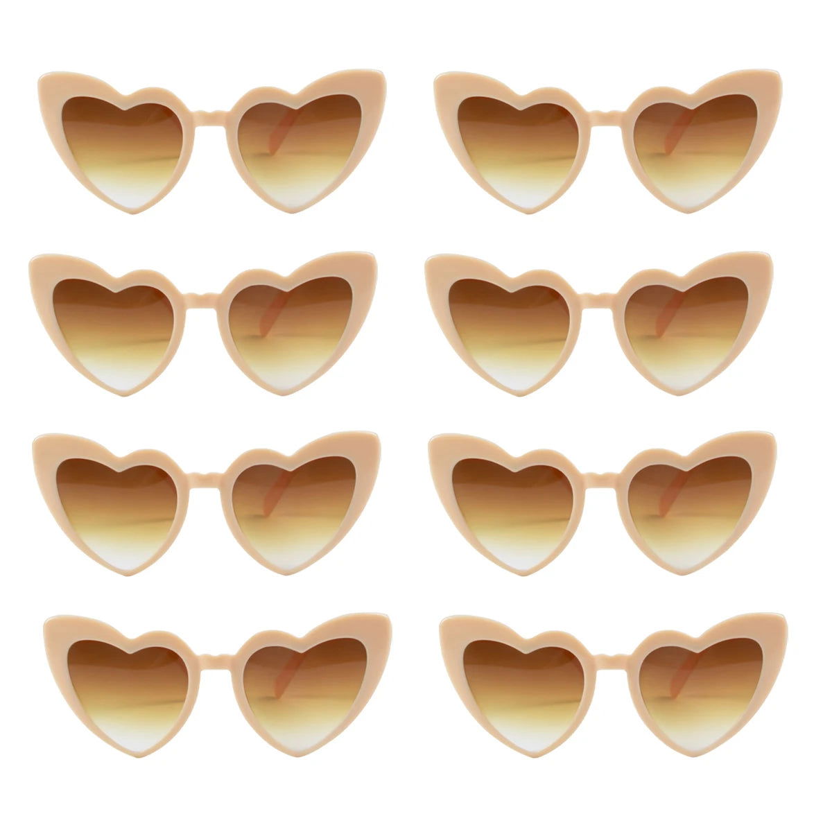 Heart Shaped Sunglasses for Women Retro Cat Eye Sunglasses Wedding Engagement Decoration Shopping Traveling Party Accessories - Slobuy