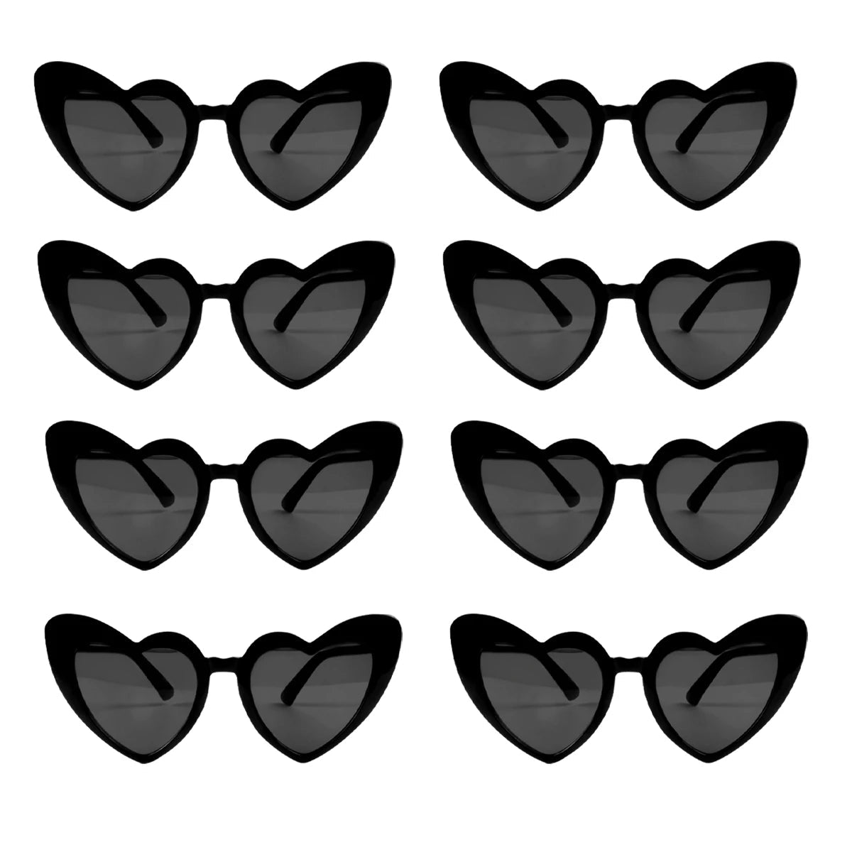 Heart Shaped Sunglasses for Women Retro Cat Eye Sunglasses Wedding Engagement Decoration Shopping Traveling Party Accessories - Slobuy