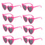 Heart Shaped Sunglasses for Women Retro Cat Eye Sunglasses Wedding Engagement Decoration Shopping Traveling Party Accessories - Slobuy