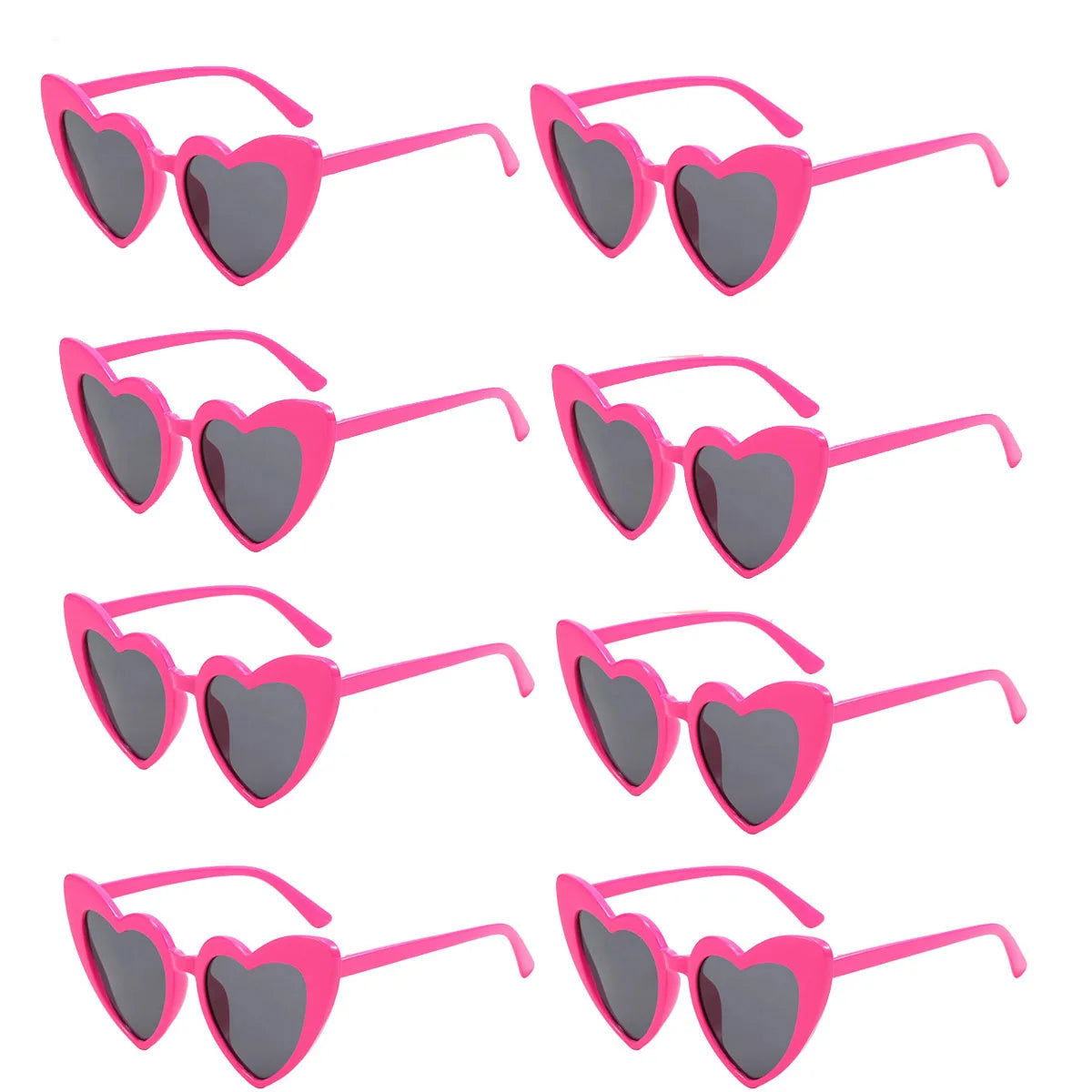 Heart Shaped Sunglasses for Women Retro Cat Eye Sunglasses Wedding Engagement Decoration Shopping Traveling Party Accessories - Slobuy