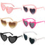 Heart Shaped Sunglasses for Women Retro Cat Eye Sunglasses Wedding Engagement Decoration Shopping Traveling Party Accessories - Slobuy