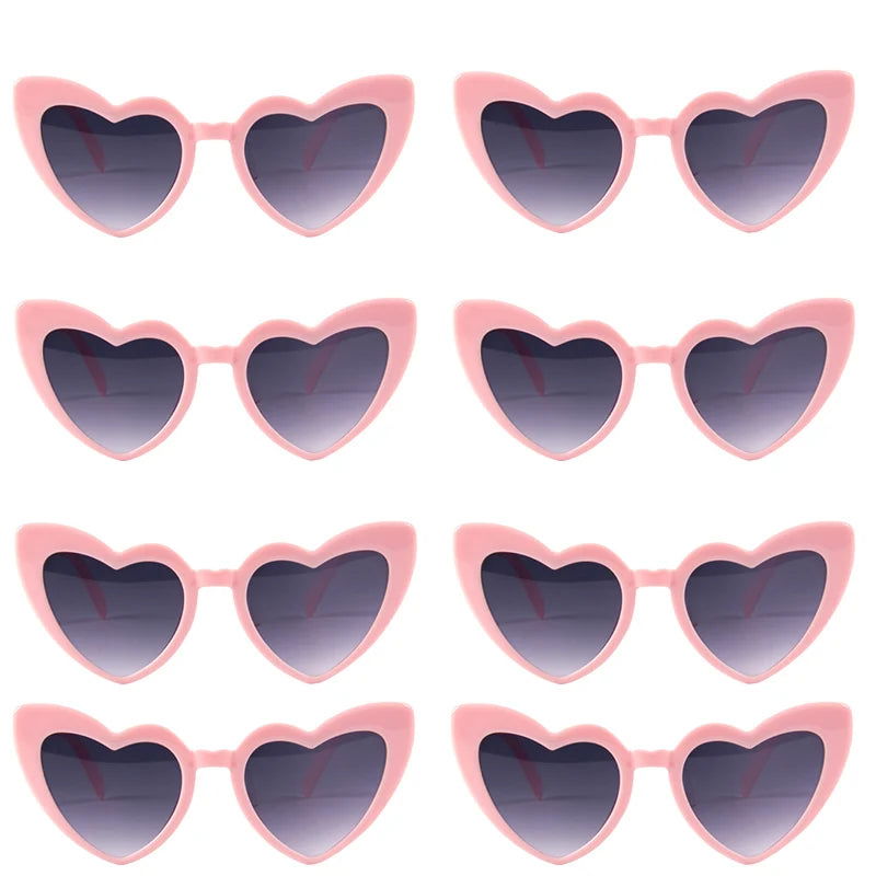Heart Shaped Sunglasses for Women Retro Cat Eye Sunglasses Wedding Engagement Decoration Shopping Traveling Party Accessories - Slobuy