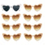 Heart Shaped Sunglasses for Women Retro Cat Eye Sunglasses Wedding Engagement Decoration Shopping Traveling Party Accessories - Slobuy