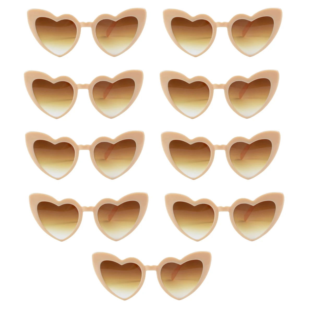 Heart Shaped Sunglasses for Women Retro Cat Eye Sunglasses Wedding Engagement Decoration Shopping Traveling Party Accessories - Slobuy