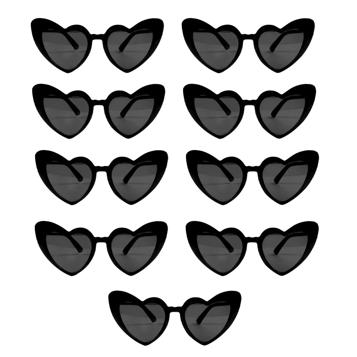 Heart Shaped Sunglasses for Women Retro Cat Eye Sunglasses Wedding Engagement Decoration Shopping Traveling Party Accessories - Slobuy