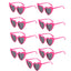 Heart Shaped Sunglasses for Women Retro Cat Eye Sunglasses Wedding Engagement Decoration Shopping Traveling Party Accessories - Slobuy