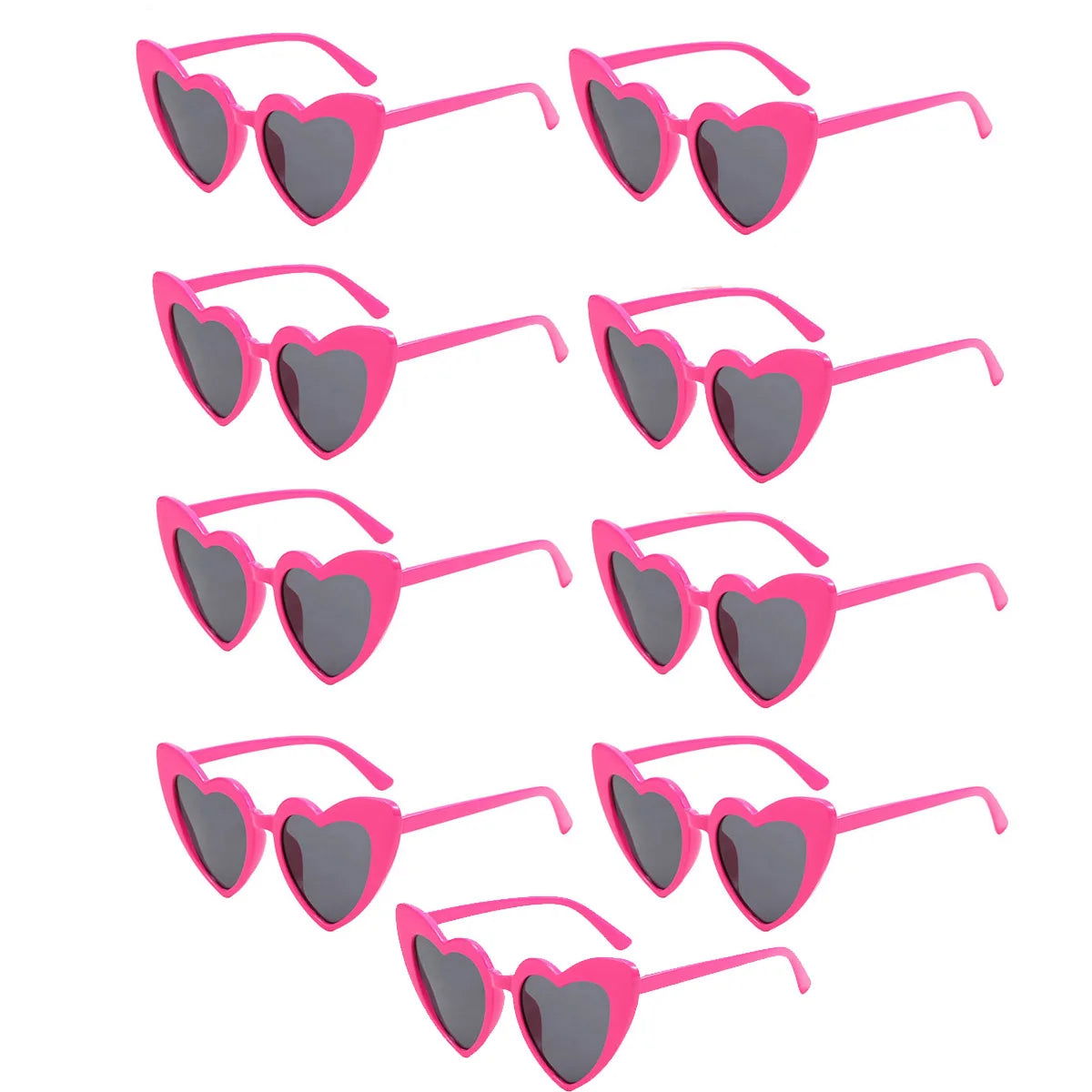 Heart Shaped Sunglasses for Women Retro Cat Eye Sunglasses Wedding Engagement Decoration Shopping Traveling Party Accessories - Slobuy