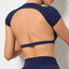 Hearuisavy Sports Shirts Breathable Workout Tops Fitness Sportswear Female Backless Yoga Clothing Sport Crop Tops Women Gym Top - Slobuy