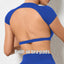 Hearuisavy Sports Shirts Breathable Workout Tops Fitness Sportswear Female Backless Yoga Clothing Sport Crop Tops Women Gym Top - Slobuy