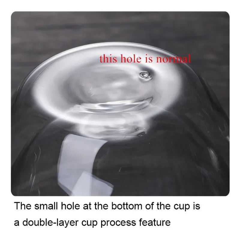 Heat Resistant Double Wall Glass Cup High Borosilicate Glass Mug Beer Juice Coffee Water Cups Transparent Cup Drinkware Gift - Slobuy