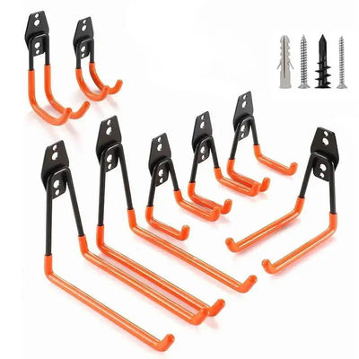 Heavy Duty Metal Hook Garage Organizer Wall Mount Bicycle Hanger Hooks Wall Mount Anti-slip Storage Hook For Ladders Garden Tool - Slobuy