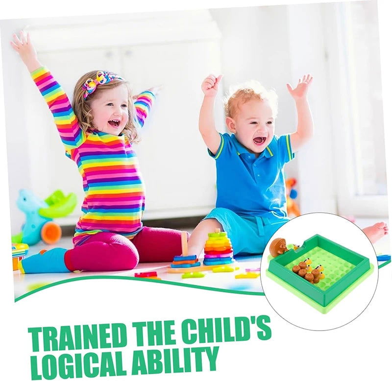 Hedgehog Board Games With Solution Skill-Building Puzzle Logic Game Toy Children Labyrinth Maze Game Toy Table Game Toy for Kids - Slobuy