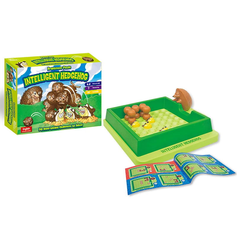Hedgehog Board Games With Solution Skill-Building Puzzle Logic Game Toy Children Labyrinth Maze Game Toy Table Game Toy for Kids - Slobuy