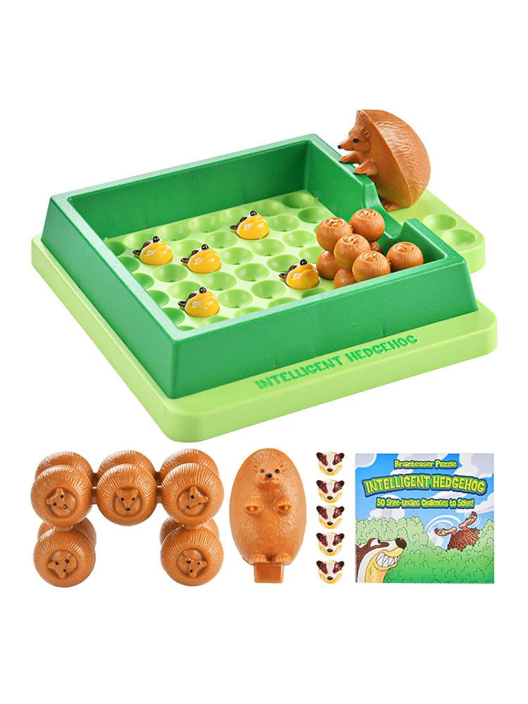 Hedgehog Board Games With Solution Skill-Building Puzzle Logic Game Toy Children Labyrinth Maze Game Toy Table Game Toy for Kids - Slobuy