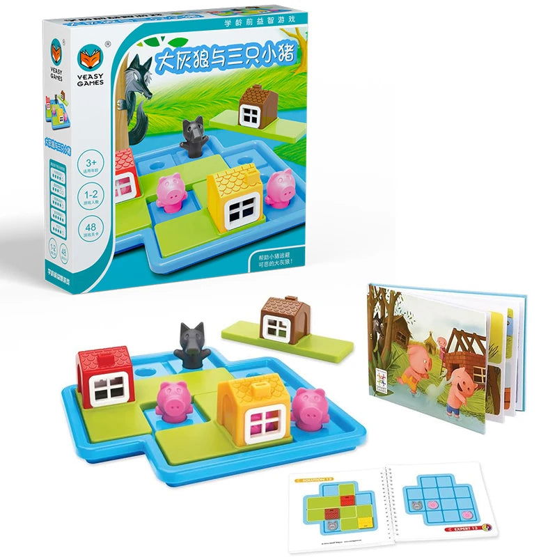Hedgehog Board Games With Solution Skill-Building Puzzle Logic Game Toy Children Labyrinth Maze Game Toy Table Game Toy for Kids - Slobuy