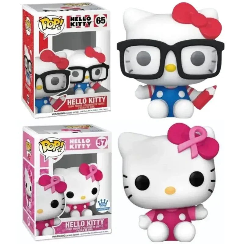 Hello Kitty Funko PoP Figure Toy 4 Styles Anime Action Collecting Model Doll Kitty Cat Figuras Toys Ornament Christmas Gifts - Slobuy