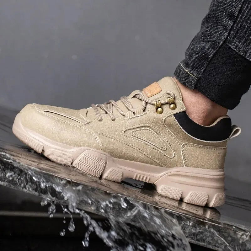 High-quality Safety Shoes Men Steel Wire Rotary Buckle Work Sneakers Indestructible Shoes Anti-smash Anti-puncture Work Shoes - Slobuy