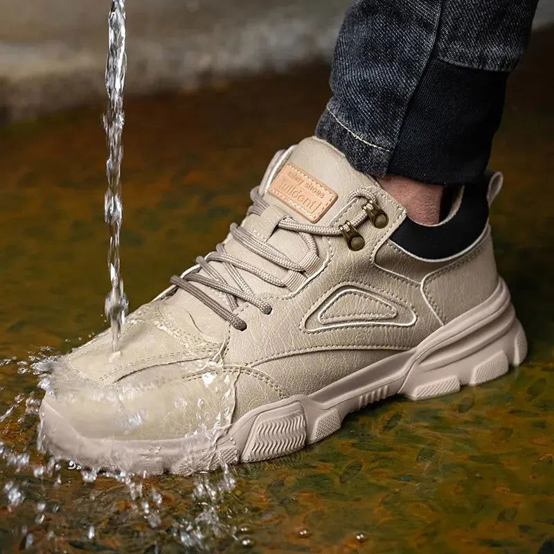 High-quality Safety Shoes Men Steel Wire Rotary Buckle Work Sneakers Indestructible Shoes Anti-smash Anti-puncture Work Shoes - Slobuy