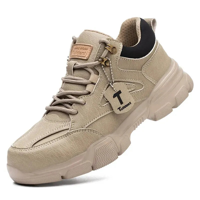 High-quality Safety Shoes Men Steel Wire Rotary Buckle Work Sneakers Indestructible Shoes Anti-smash Anti-puncture Work Shoes - Slobuy