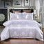High End Jacquard King Size Bedding Set Luxury European Wedding Bedding Sets Queen American Satin Double Duvet Cover Set 220x240 - Slobuy