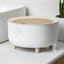 High Foot Wood Grain Trash Can Kitchen Bathroom Living Room Home Desktop Storage Bucket Office Hotel Trash Can Waste Bins - Slobuy