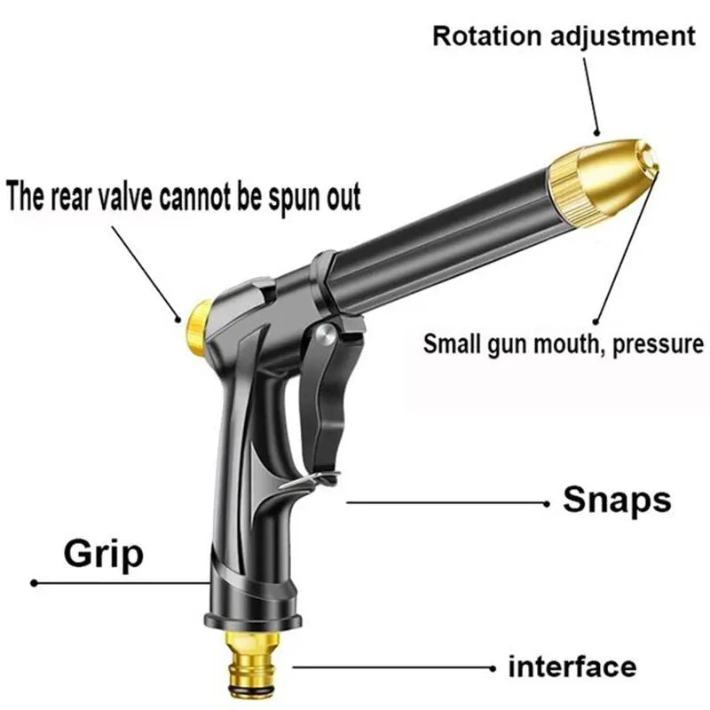 High Pressure Power Water Gun Jet Garden Washer Sprayer Watering Spray Garden Sprinkler for Cleaning Tool - Slobuy